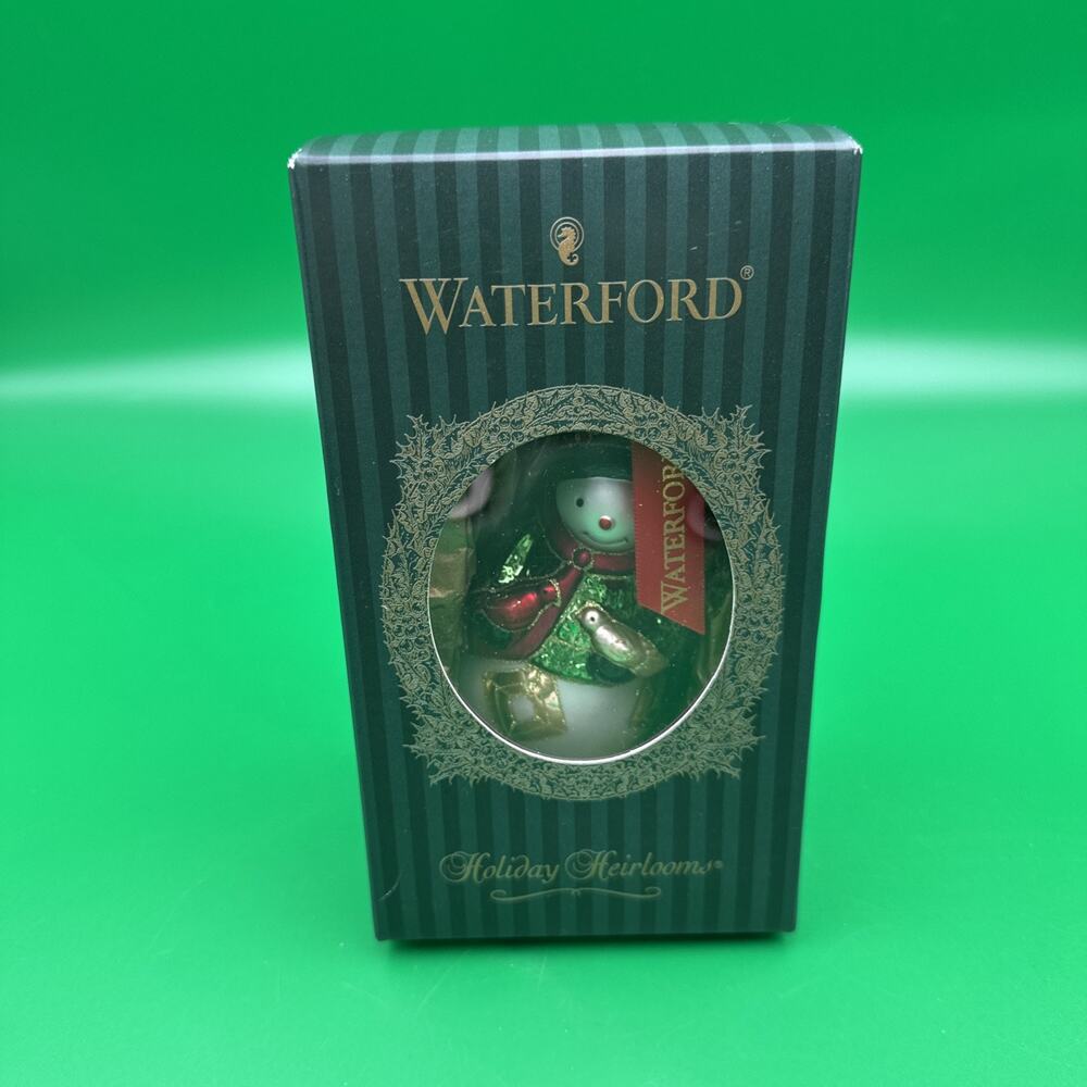 Waterford Holiday Heirlooms 2002 Lismore Liam 121568 Christmas Snowman Ornament